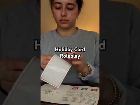 ASMR Holiday Cards: Relaxing Paper Sounds Short 🎄