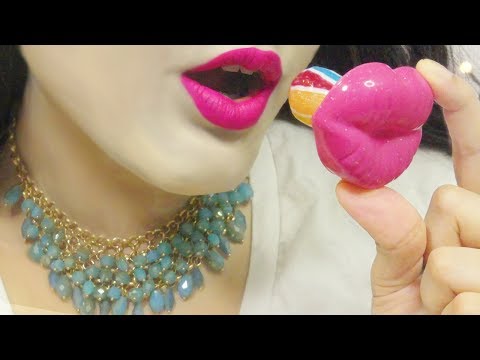 ASMR Lollipop Eating ❤️🍬 Cute Kiss Candy Eating Sounds 🍬