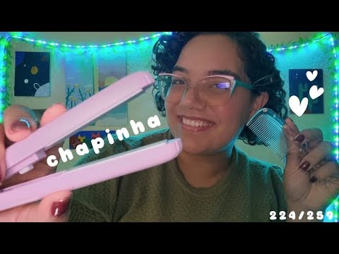 ASMR PASSANDO CHAPINHA NO SEU CABELO 😍🩷