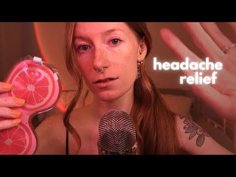ASMR | Soothing relief for your headache 🍃 (gentle whispers, scalp massage)