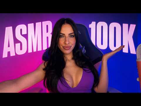 ASMR 100K SPECIAL 🖤 100 Fast & Aggressive Triggers+ Q&A