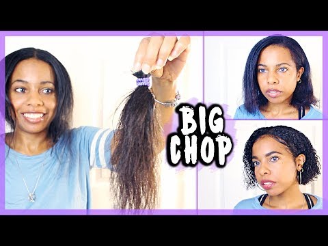 I CUT MY HAIR!! // Big Chop // Watch Me Cut My Hair!⎜Bob Haircut⎜New Hair Journey 2019