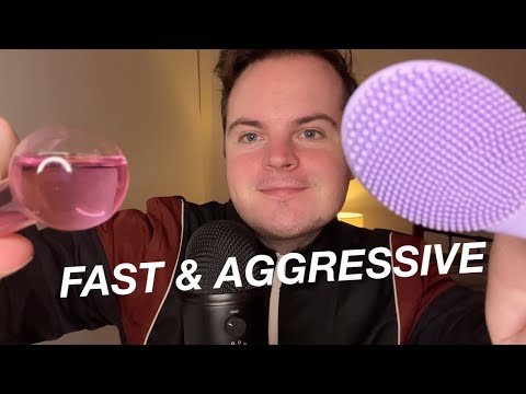 ⚡️ASMR Fast & Aggressive Unpredictable Mic Triggers for ADHD⚡️