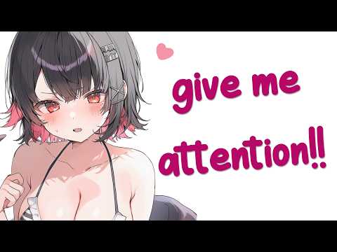 "You Dummy.."  🖤 Cute Goth Roommate Whispers You to Sleep In Her Arms [Tsundere] [ASMR RP]