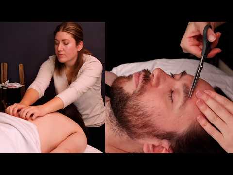 Insanely Stimulating ASMR Pampering with Tools | Eyebrow Trimming, Back Scratching, Brushing