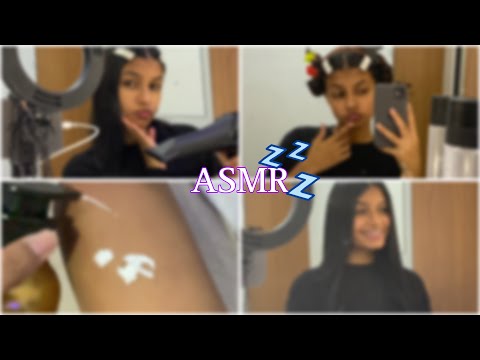 ASMR- rotina noturna 2 |cuidados com cabelo