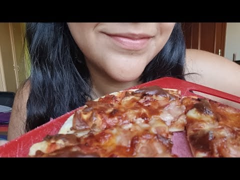 ASMR comiendo pizza y charlando 🤗