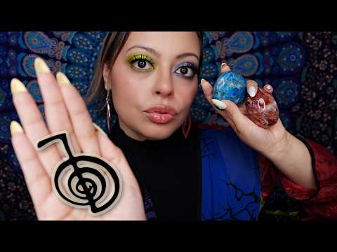 ASMR| Reiki Healing for Restoration - Aura Fluffing, Reiki Rain, Energy Flushing, Crystal Cleansing