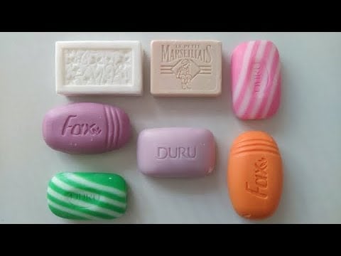 Dry Soap carving ASMR\ relaxing sounds\ No talking. Satisfying ASMR video\ Cutting soap