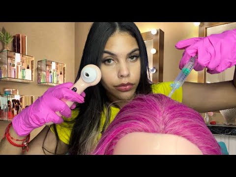 ASMR ROLEPLAY - Tricologista Analisa seu Couro Cabeludo (Voz Suave e Personal Attention)