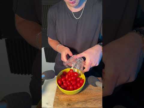 Cherry tomatoes asmr