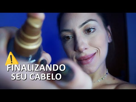 ASMR: MEXENDO E FINALIZANDO SEU CABELO CACHEADO - VÍDEO ARREPIANTE 💤