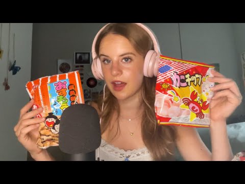 ASMR Trying Japanese Snacks!! 🇯🇵🍡 [mouth sounds, eating asmr, mukbang]