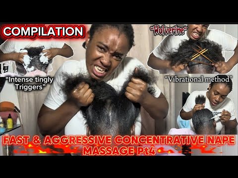 ASMR:4Hr FAST&INTENSE🔥NAPE MASSAGE,FAKESPIT PAINTING,RANDOM TOOLS,WOLVERINE METHOD,SLEEP IN SECONDS 