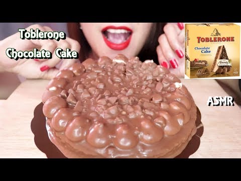 ASMR Toblerone Chocolate Cake Eating Sounds No Talking