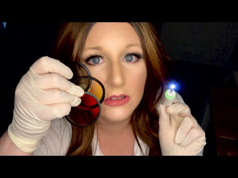 ASMR Color Testing Roleplay | Pen Light | Gloves