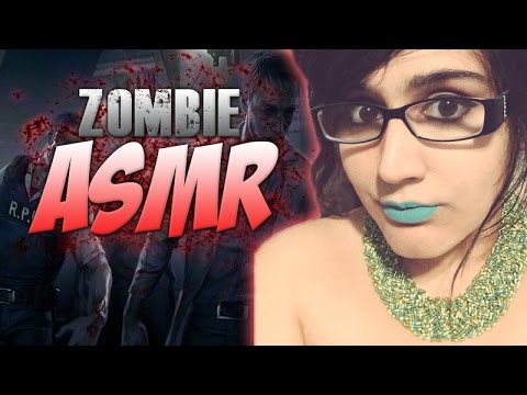 ASMR : Zombies Outside my bedroom & doing my emo punk makeup