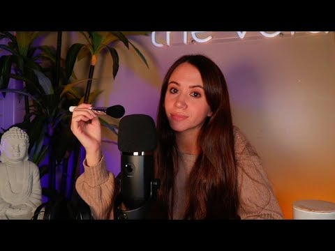 ASMR / Mic Brushing & Close Up Whispering for Relaxation and Sleep