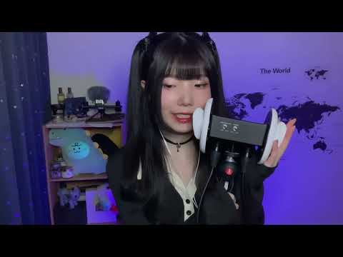 【ASMR】ゼロ距離ささやき雑談とお知らせ！💜【3dio】