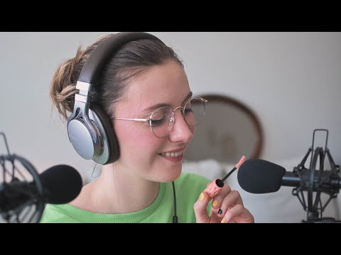 ASMR - Mic Brushing ✨ [ Up close ear to ear ]