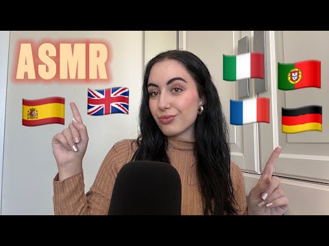 I tried ASMR in different languages🙊🇪🇸🇬🇧🇮🇹🇵🇹🇫🇷🇩🇪