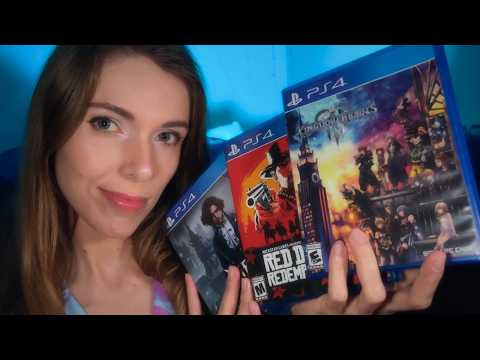 ASMR PlayStation 4 Game Collection PART 1 | Soft Spoken Show & Tell