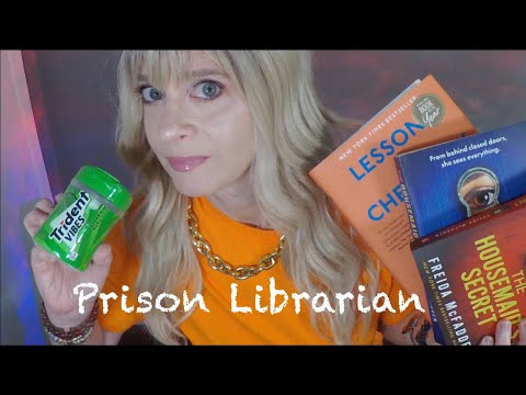 ASMR Gum Chewing Jail Librarian Role Play