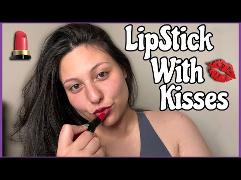 ASMR~ 💄Lipstick Application And Smooches For Your Relaxation💋