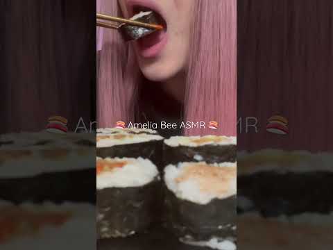 SUSHI MUKBANG 🍣 #mukbang #asmreating #asmrfood