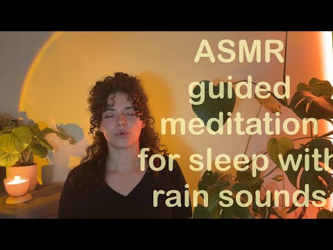 ASMR Guided Sleep Meditation | Soft Spoken & Rain Sounds for Deep Relaxation 🌧️