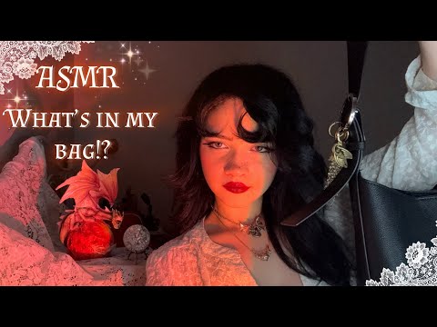 What could possibly be inside of my bag? ASMR (over explaining,Rummaging through the bag,whispering)