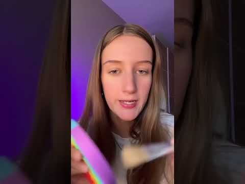 Asmr painting your face 🎨😴 #asmr #sleep #relaxingasmr #fastasmr