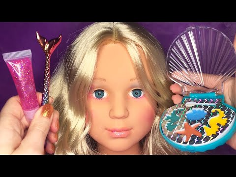 ASMR Mermaid Makeup on Mannequin (Whispered)