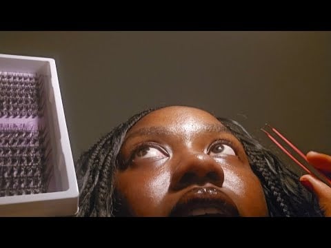 ASMR Girl Thats OBSESSED With You Does Your Lashes 🤭 (rainy fall night & personal attention) 