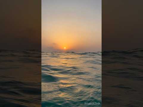 You’re at the beach reconnecting with nature at sunset time🌊☀️🌅