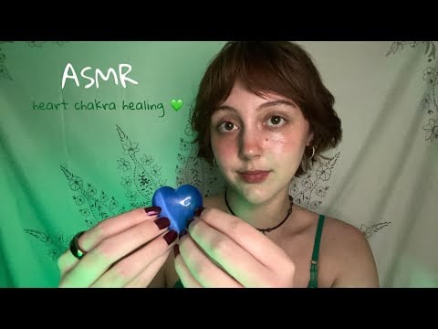 ASMR for your heart 💗🌙 heart chakra balancing 