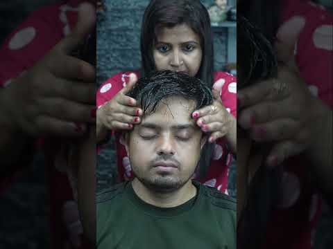 Chaitali's Healing Ear Massage & Head Massage With Fire | ASMR Fire Massage By Lady Barber #shorts