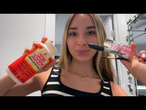 asmr doing your permanent makeup (full face)
