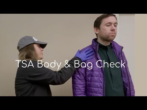 TSA Pat Down and Bag Check - Realistic ASMR