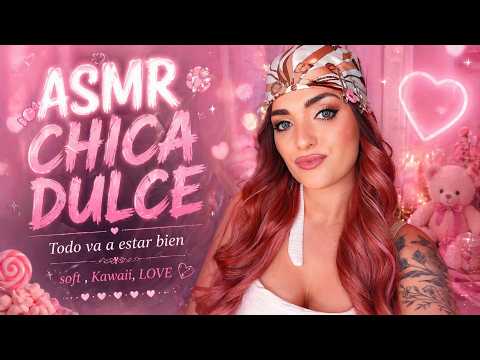 ASMR ROLEPLAY CHICA DULCE 🌸/ Todo va a estar bien /Palabras positivas