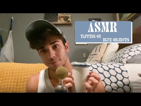 ASMR -Tapping On Blue Objects