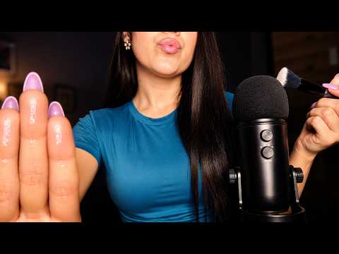 ASMR Spit Painting 🎨Personal Attention & Brush Sounds (Sleep Fast) 😴