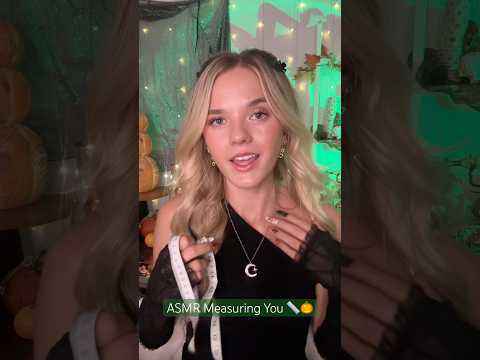 #asmr Measuring You ✨ #asmrvideos #tingles #asmrcommunity #asmrsounds #halloween #fyp