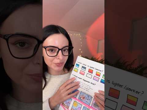 asmr colour test ✨ #asmrrelaxation #asmr #sleep  #triggersforsleep