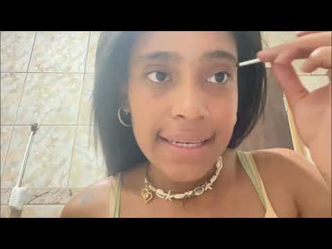 Asmr caseiro - Toque na tela com pincéis e objetos