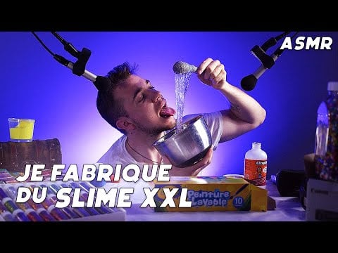 ASMR : JE FABRIQUE DU SLIME XXL !