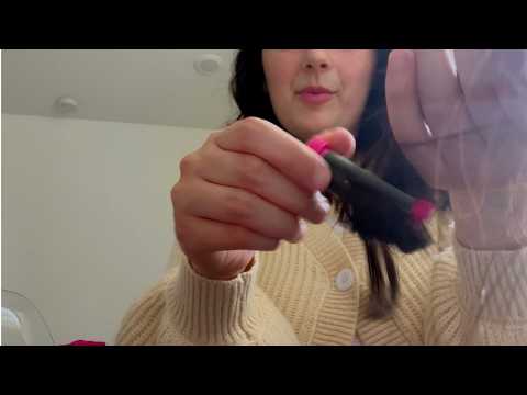 ASMR| Hair Styling-Brushing and Removing Hair Rollers (Big Sis Pampers You, Soft Spoken)
