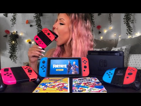 ASMR EDIBLE NINTENDO SWITCH (FAKE) FORTNITE, GAME CONTROLLERS MUKBANG EATING SHOW 먹방 HIGH VOLUME