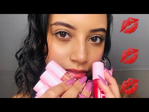 ASMR: Lip Gloss Application (Kylie Cosmetics High Glosses)