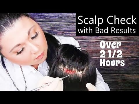 ASMR Scalp Check with Bad Results Compilation (Scalp Treatment, Whispering) Medical Roleplay